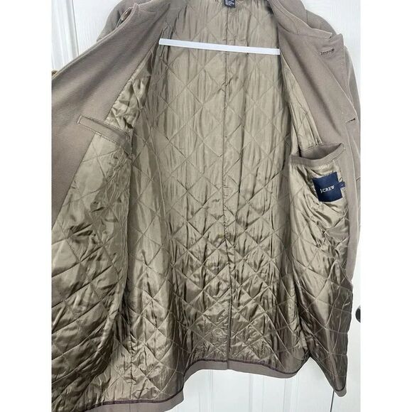 J Crew Khaki Cotton Thinsulate Lined Hidden Button Men’s Size L - Picture 8 of 11